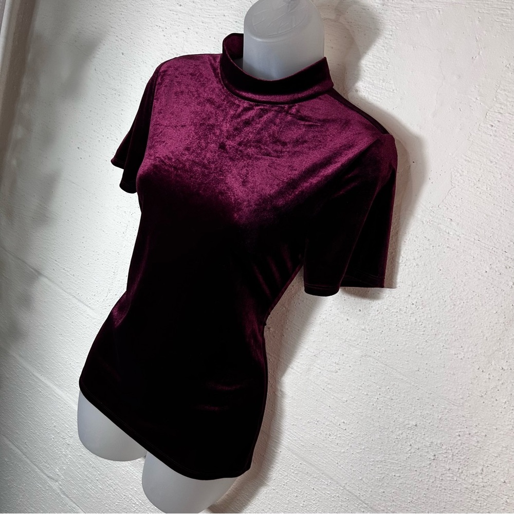 Red velvet top
